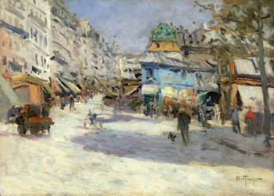 Rue Lepic, angolo di Rue Puget e Place Blanche, ca. 1890 da Louis Abel Truchet