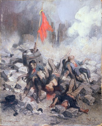 Vittime a una barricata nel giugno 1848 da Louis Adolphe Hervier