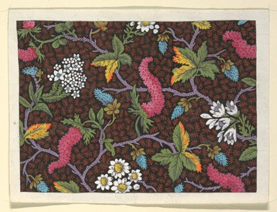 Design floreale per tessuti stampati da Louis Albert DuBois