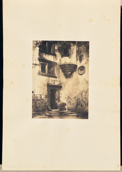 [Scale e ingresso di un edificio rinascimentale]. da Louis Alphonse Davanne
