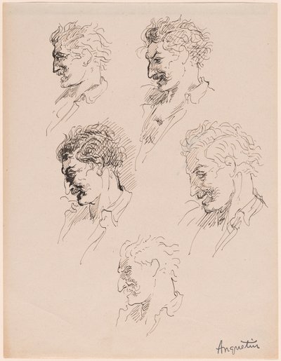 Studi di Teste da Louis Anquetin
