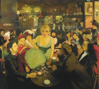 Nel club Le Mirliton di Aristide Bruant da Louis Anquetin