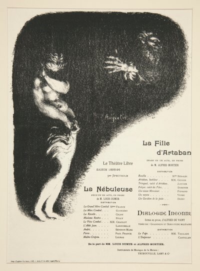 Programma per Le Théâtre Libre da Louis Anquetin