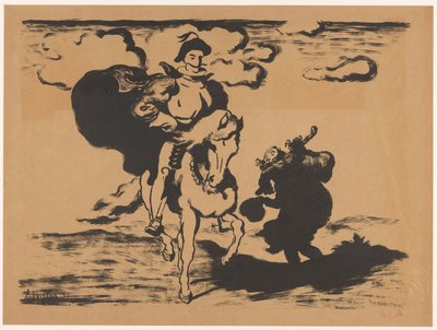 Cavaliere e mendicante da Louis Anquetin