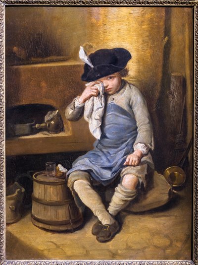 Bambino penitente o imbronciato da Louis Aubert