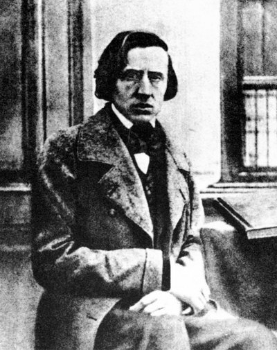 Frédéric Chopin, pianista e compositore polacco, 1849 da Louis Auguste Bisson