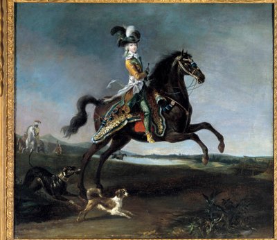 Ritratto equestre di Maria Antonietta da Louis Auguste Brun