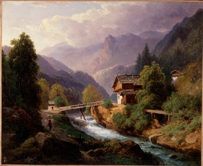 Paesaggio della Svizzera da Louis Auguste Lapito