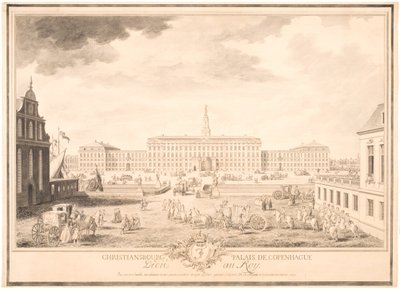 Palazzo di Christiansborg, Copenaghen da Louis Auguste Le Clerc