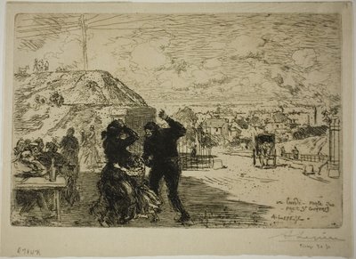 Un lunedì, ingresso a Prés-Saint-Gervais da Louis Auguste Lepère