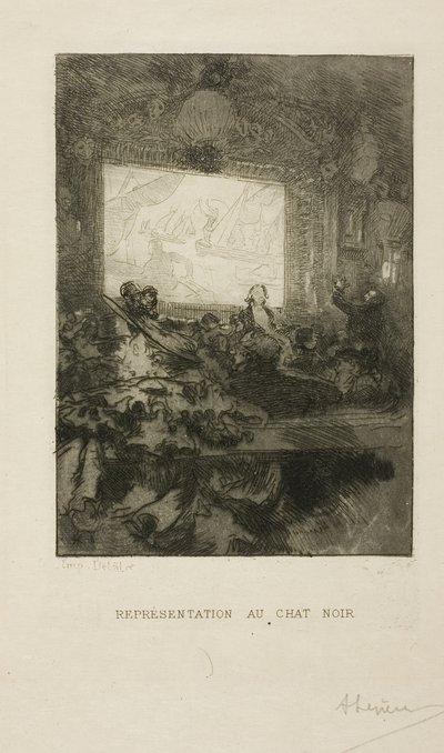 Allo Chat Noir da Louis Auguste Lepère