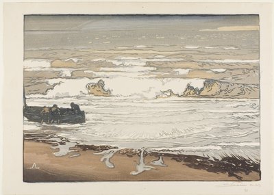 Onde che si infrangono, marea di settembre da Louis Auguste Lepère
