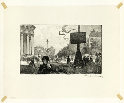 Angolo della Rue Royale, tavola sedici da Le Long de la Seine et des Boulevards da Louis Auguste Lepère