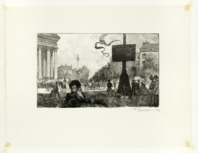 Angolo della Rue Royale, tavola sedici da Le Long de la Seine et des Boulevards da Louis Auguste Lepère