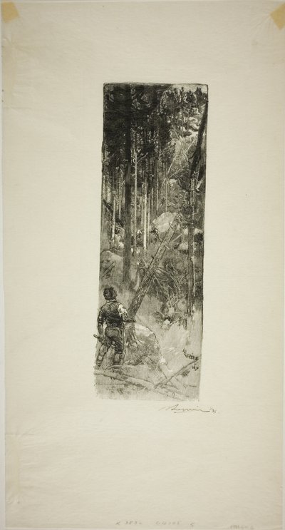 Pini cadenti da Louis Auguste Lepère