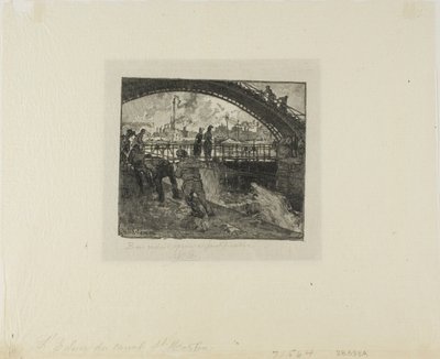 Chiusa del Canal Saint-Martin da Louis Auguste Lepère