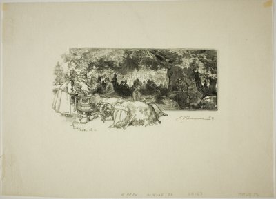 La mensa di Madre Pichard, vicino a Gorge aux Loups da Louis Auguste Lepère