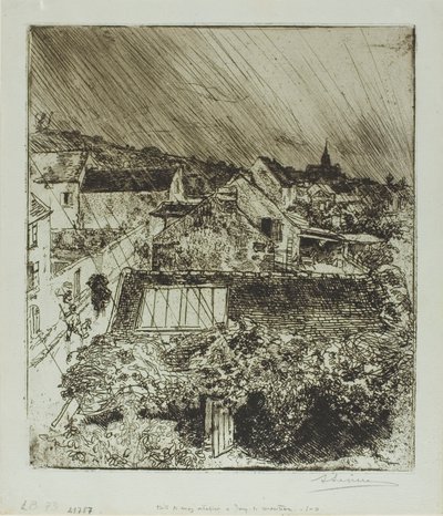 Il mio studio a Jouy-le-Moutier da Louis Auguste Lepère
