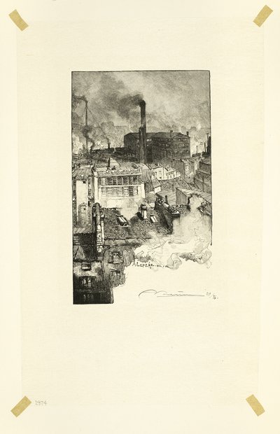 Quartier des Gobelins, lastra 20 da Le Long de la Seine et des Boulevards da Louis Auguste Lepère