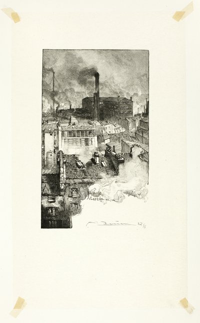 Quartier des Gobelins, lastra 20 da Le Long de la Seine et des Boulevards da Louis Auguste Lepère