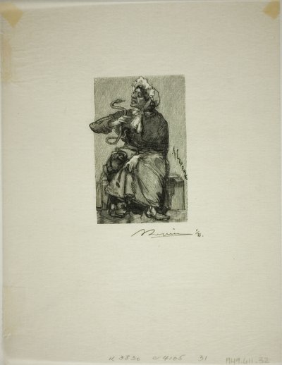 Mercante di serpenti da Louis Auguste Lepère