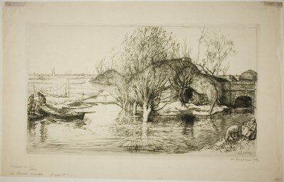 Il tugurio allagato da Louis Auguste Lepère