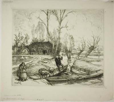 Il Marais allagato: il pastore da Louis Auguste Lepère