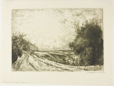 La strada per Houssoye da Louis Auguste Lepère