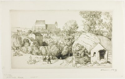 Vista su Verdelot da Louis Auguste Lepère