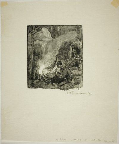 Pasto dei boscaioli da Louis Auguste Lepère
