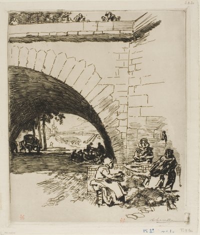 I lanciatori a Pont Marie da Louis Auguste Lepère