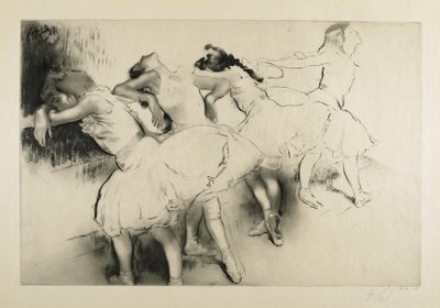 Quattro ballerine al bar da Louis Auguste Mathieu Legrand
