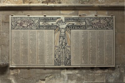 Memoriale della Prima Guerra Mondiale da Louis Barillet