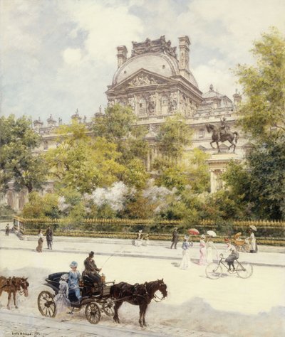 La Place du Louvre da Louis Beraud