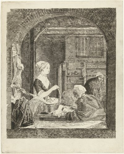 La pollivendola da Louis Bernard Coclers