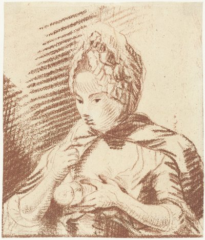 Giovane madre nutre il suo bambino con il biberon da Louis Bernard Coclers