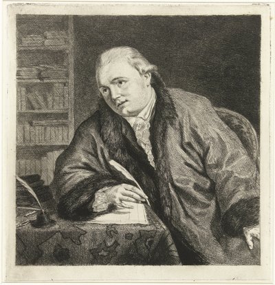 Ritratto del compositore e incisore Johan Antoni Kauclitz Colizzi da Louis Bernard Coclers