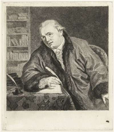 Ritratto del compositore e incisore Johan Antoni Kauclitz Colizzi da Louis Bernard Coclers