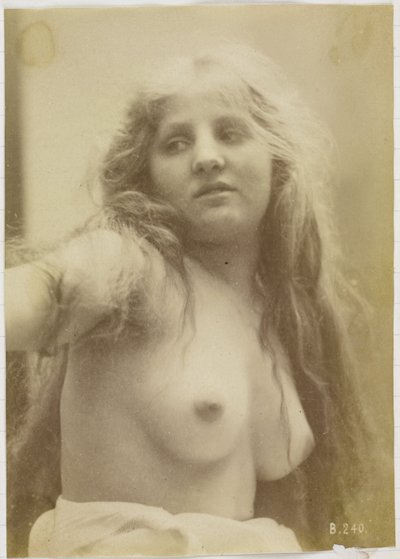 Studio di un modello femminile nudo, busto visto di fronte da Louis Bonnard