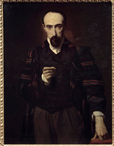 Ritratto di Achille Deveria, pittore e incisore. Dipinto di Louis Boulanger da Louis Boulanger