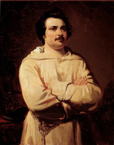 Ritratto dello scrittore francese Honoré de Balzac da Louis Boulanger