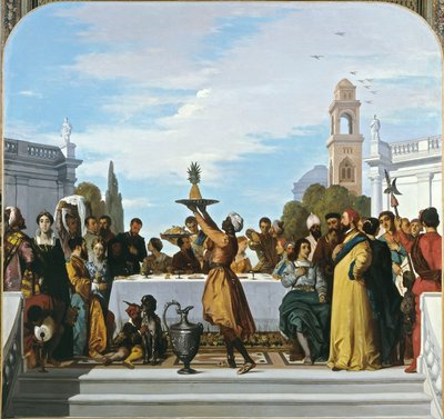 Festa in stile veneziano, pannello centrale da Louis Boulanger