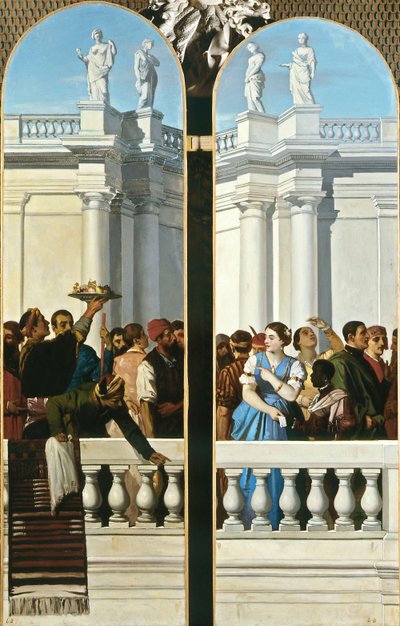 Festa in stile veneziano, pannello destro da Louis Boulanger