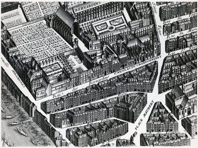 Mappa di Turgot di Parigi da Louis Bretez