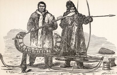 Buriati nativi della Repubblica di Buriazia, Russia, da Da Parigi a Pechino sulle nevi siberiane di Victor Meignan, inciso da Smeeton-Tilly da Louis Breton