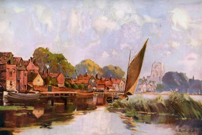Sul fiume a Beccles, Suffolk, 1924-1926 da Louis Burleigh Bruhl
