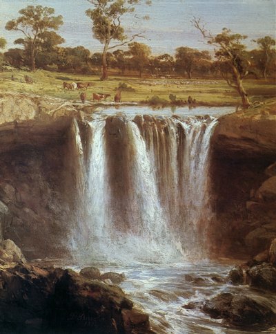 Cascate sul Wannon, Australia da Louis Buvelot