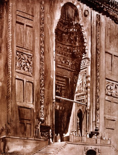 Ingresso alla Moschea del Sultano Hassan, 1928 da Louis Cabanes