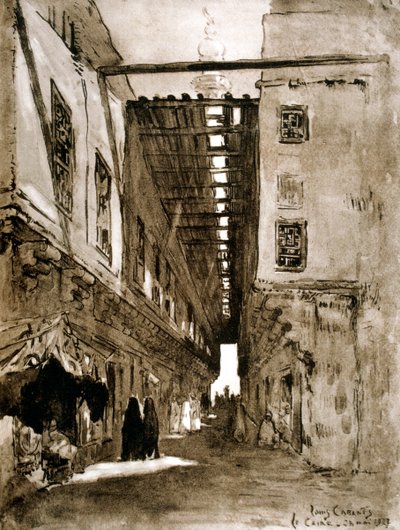 Souk, Il Cairo da Louis Cabanes
