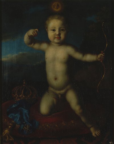 Ritratto dello zarevic Pietro Petrovich di Russia 1715-1719 come Cupido da Louis Caravaque